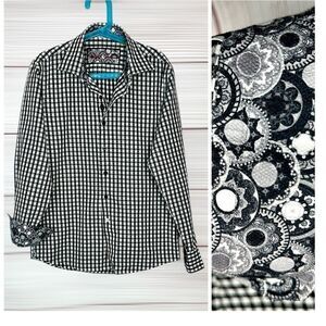 ROBERT GRAHAM Boy’s Button Up Shirt
Cotton Plaid Contrast Cuffs M (10-12)